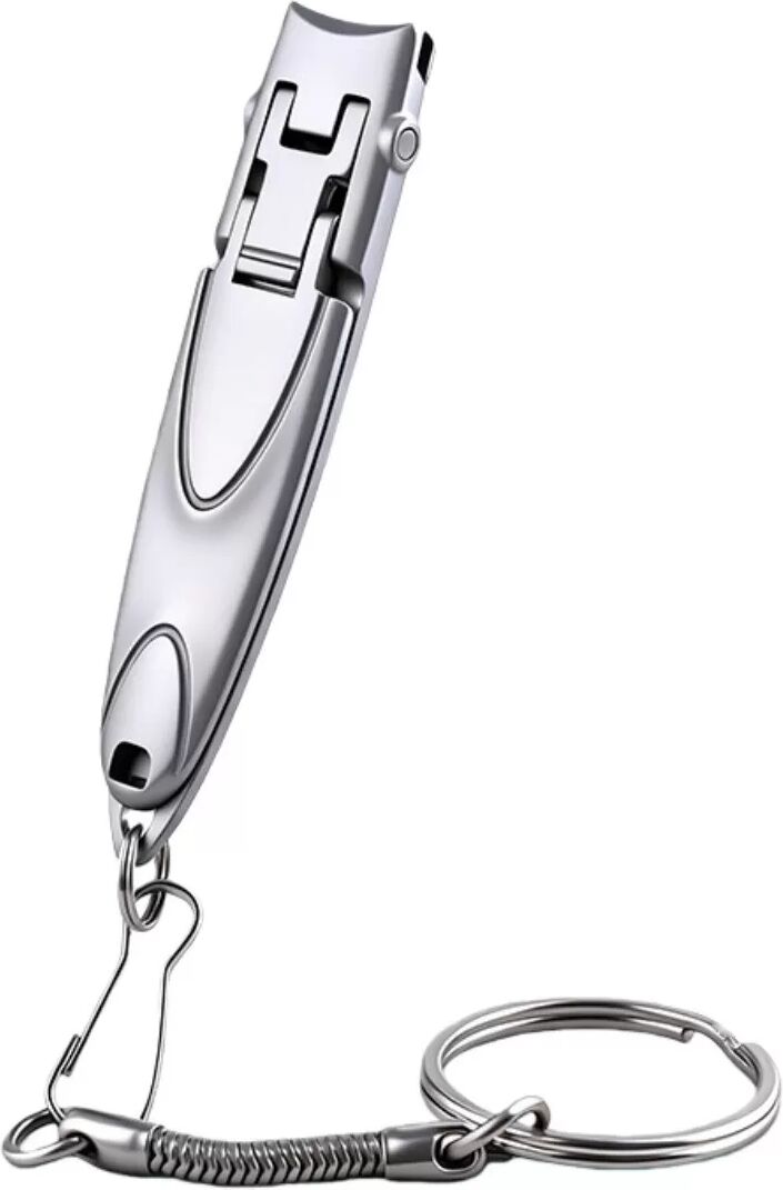 INF Coupe-ongles Pliant avec Porte-Clés - Coupe-Ongles Portable en Acier Inoxydable
