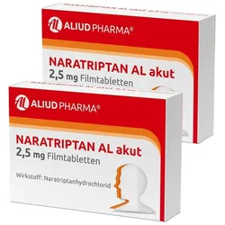 NARATRIPTAN AL akut 2,5 mg Filmtab. DP 2X2 g