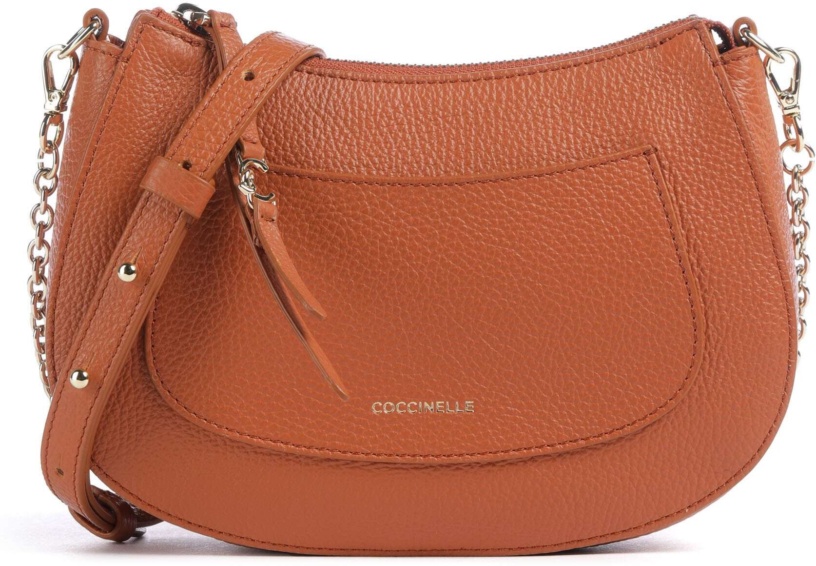 Coccinelle C-Easy   Leather Crossbody bag   brown