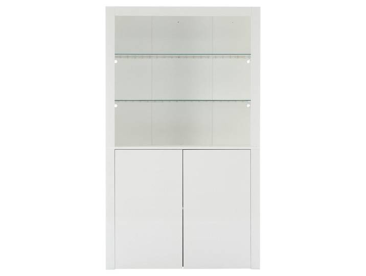 Komhtom Vitrine 100 x 35 x 170 cm in Weiß, Mode, 35x170x100 cm, Esszimmer, Vitrinen, Vitrinenschränke
