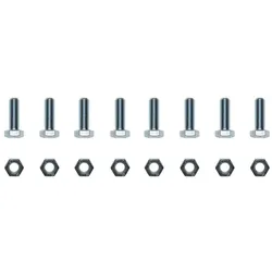 Brötje Maschinenschrauben M12x35-Schrauben mit Muttern und Scheiben für Handlochdeckel Satz, 8 Stück 508674