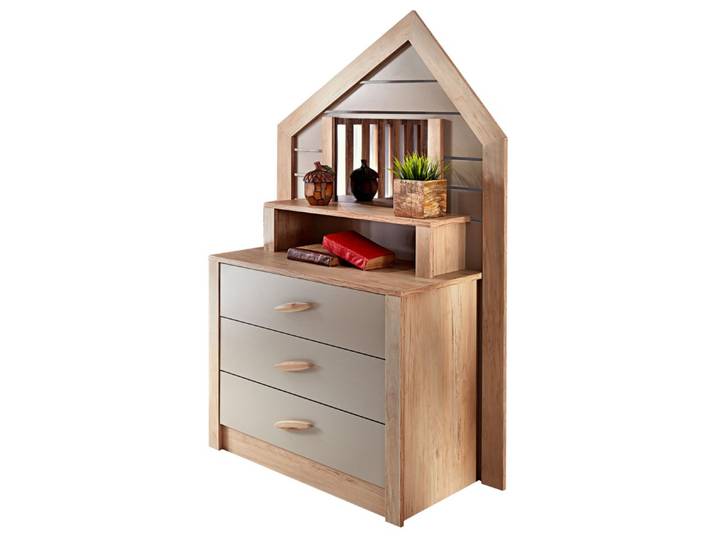 Möbel-Zeit Kommode Kinderkommode mit Spiegel My House