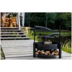 Multifunktionale Feuerschale MONTANA X mit Grillrost 60 cm