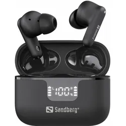 Sandberg Wireless Eearbuds ANC+ENC (ANC, 5 h, Kabellos), Kopfhörer, Schwarz