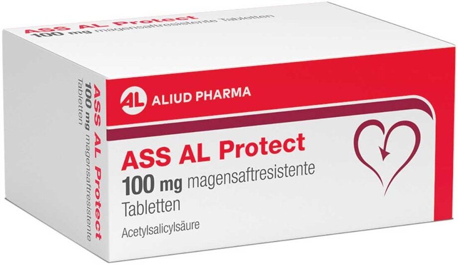 AL Aliud Pharma ASS AL Protect 100 mg bei Herzinfarkt- und Schlaganfallrisiko