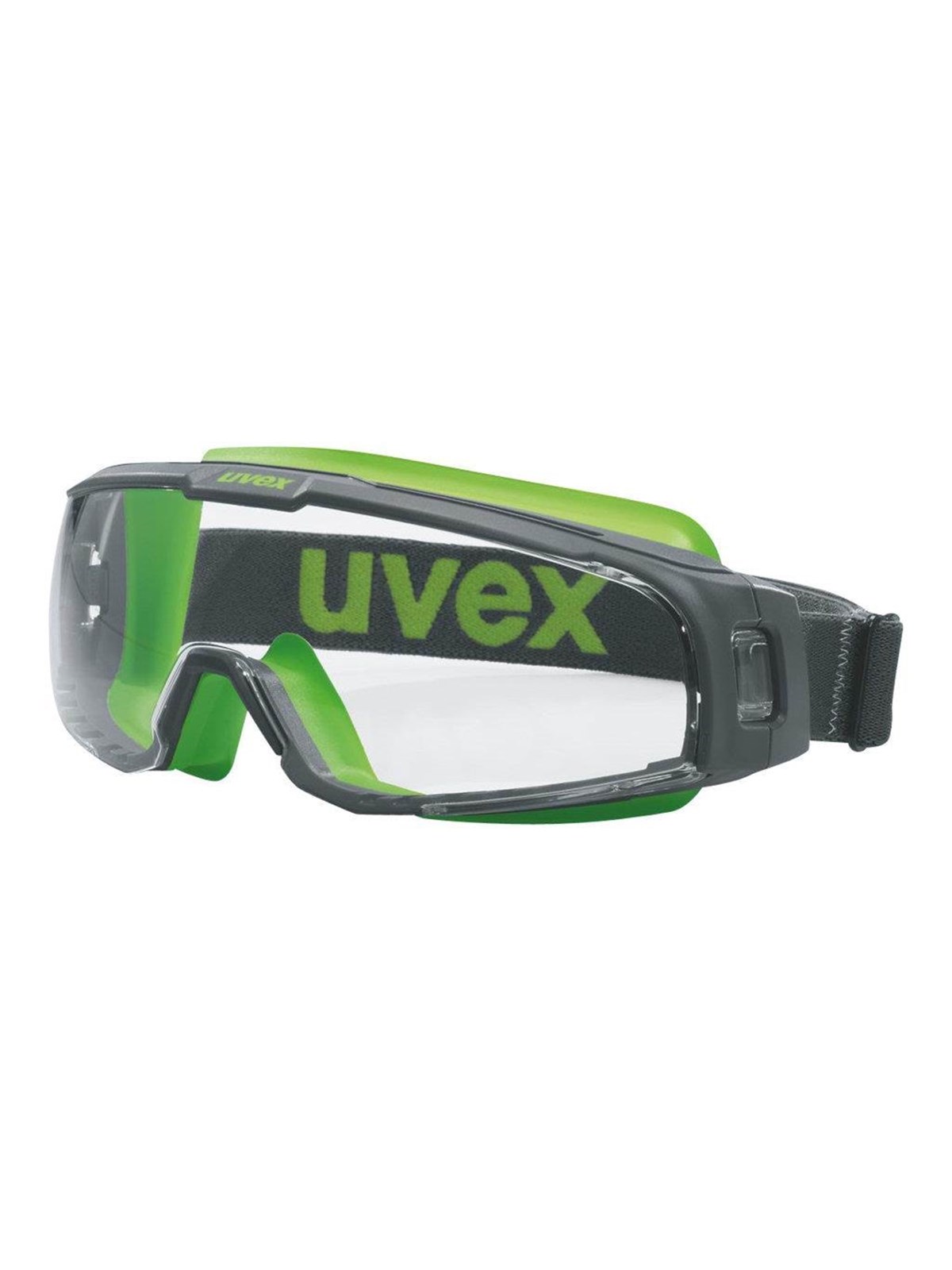 Uvex u-sonic - safety goggles - grey lime