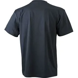 JAMES & NICHOLSON T-Shirt Rundhals Brusttasche black Gr. XXL