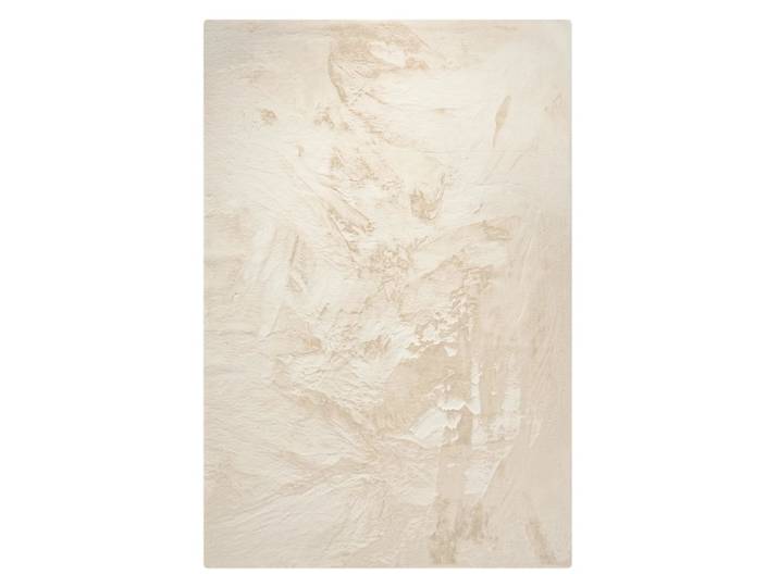 Tapis de fausse fourrure crème 120x170