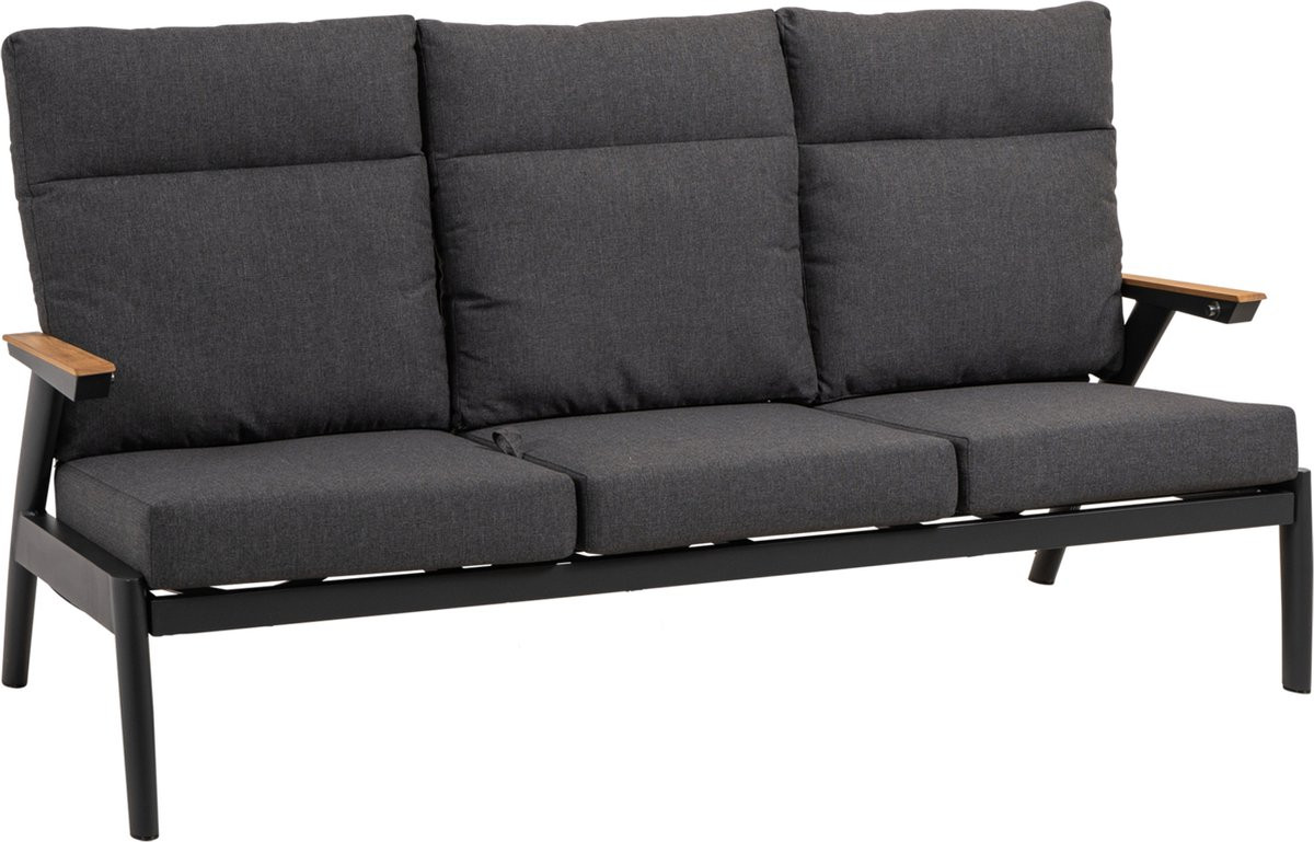 Lesliliving Loungebank Florence Alu - Antraciet