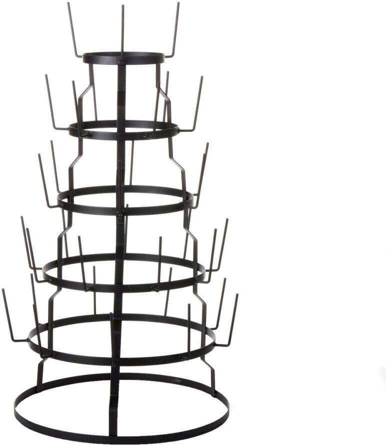 Mica Decorations Soporte de niveles  negro  h76xb44xl44cm