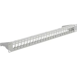 EFB 37578.3 - Keystone Patchpanel, 24-Port, 1 HE, klappbar, grau