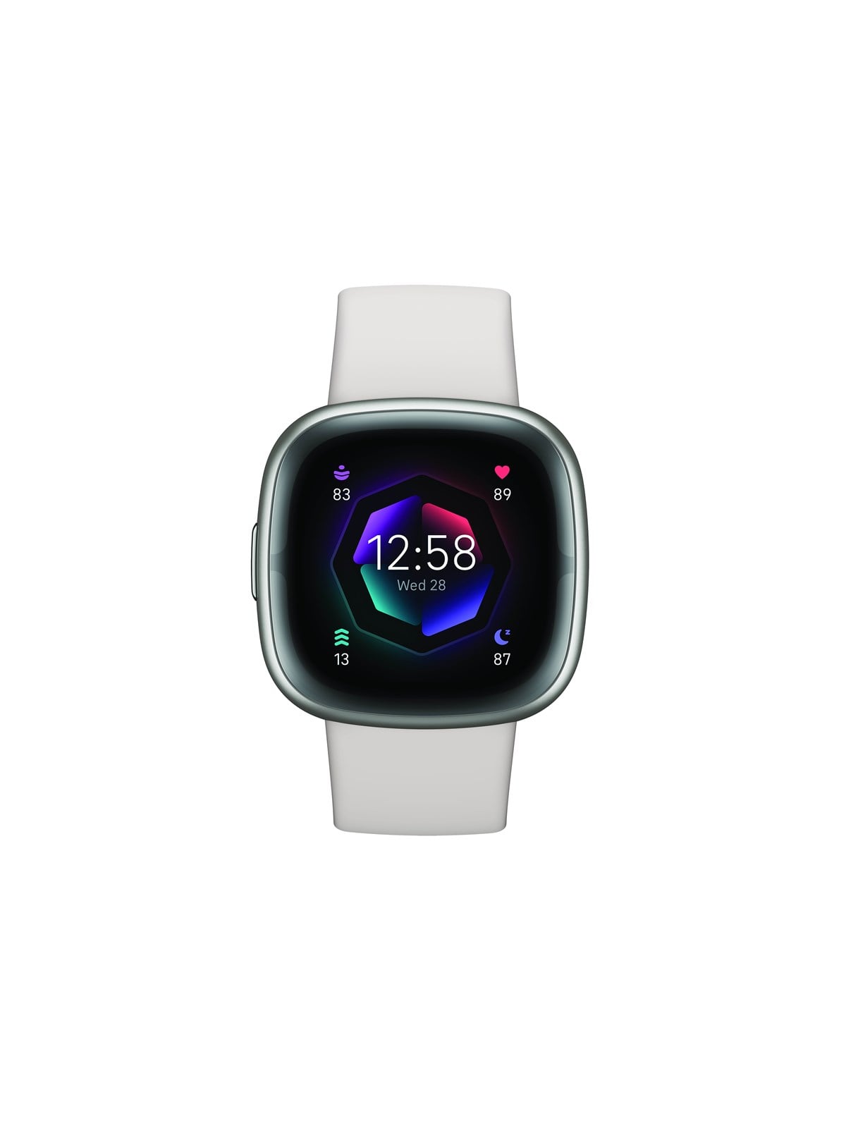 Fitbit Sense 2 Lunar White/Platinum