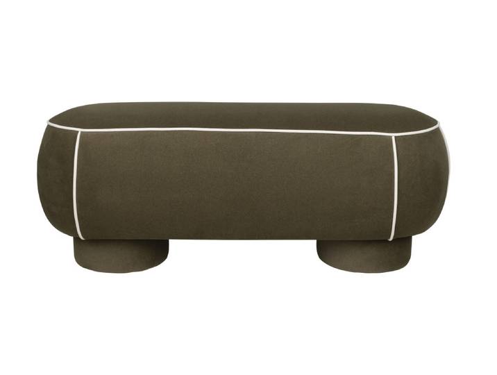 Banc design en tissu 120 cm Marina