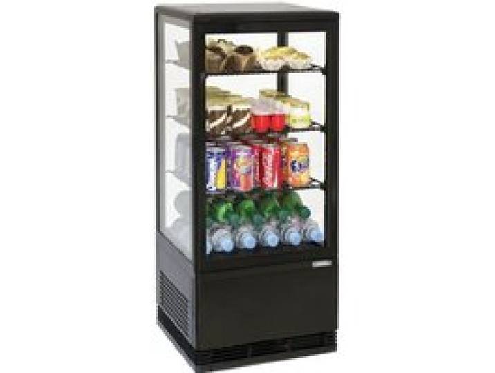 Vitrine Réfrigérée Noire à Poser - 78L - Casselin