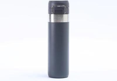 Inspired Finds American 304 Stainless Steel Insulated Cup Large Capacity Portable Sports Water Bottle, Vacuum Spray Painted Bouncy Cu grey