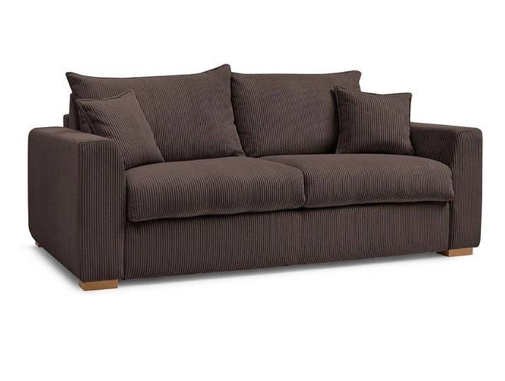 Bettsofa BOBOCHIC AUGUSTIN Cord-Stoff rotbraun