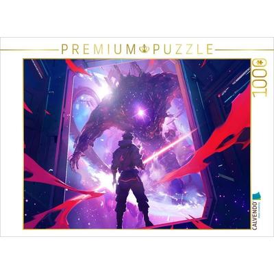 CALVENDO Puzzle Du kannst nicht herein - Anime Science Fiction | 1000 Teile Lege-Größe 64x48cm Foto-Puzzle für glückliche Stunden