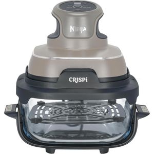 Ninja Heißluftfritteuse CRISPi 4-in-1, FN101EUST, 4 Programme, 1700 W, beige, Glasbehälter mit 1,4 & 3,8 Liter