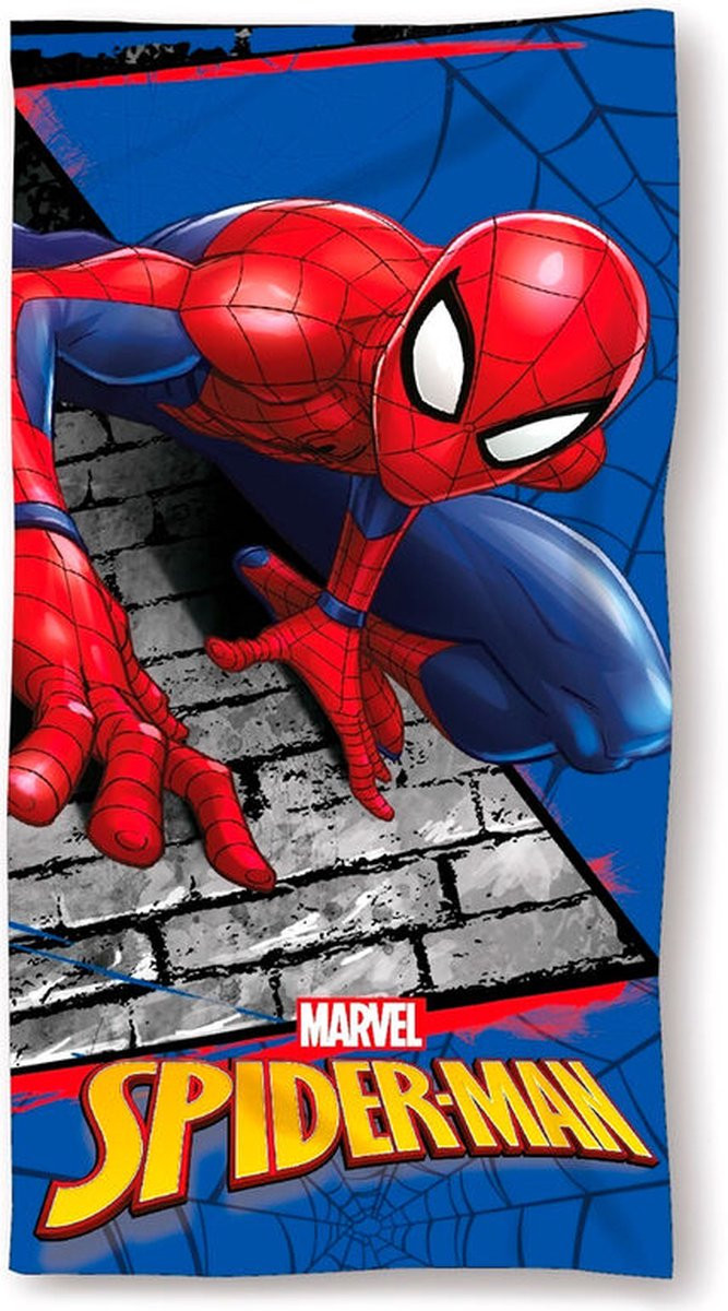 Marvel Ultimate Spider-Man strandlaken en badhanddoek, sneldrogend, 140 x 70 cm