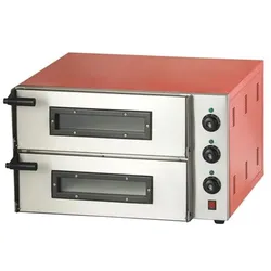 Chefgastro Pizzaofen doppelt 2x1 BxTxH 685x675x430mm