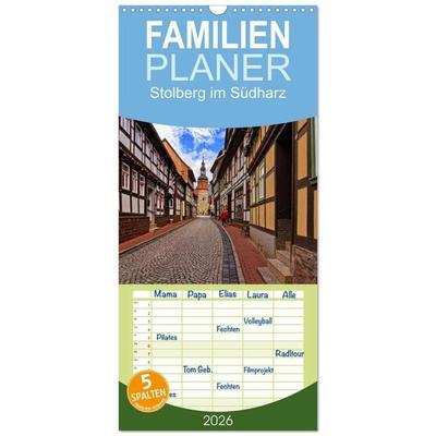 Familienplaner 2026 - Stolberg im Südharz mit 5 Spalten (Wandkalender, 21 x 45 cm) CALVENDO