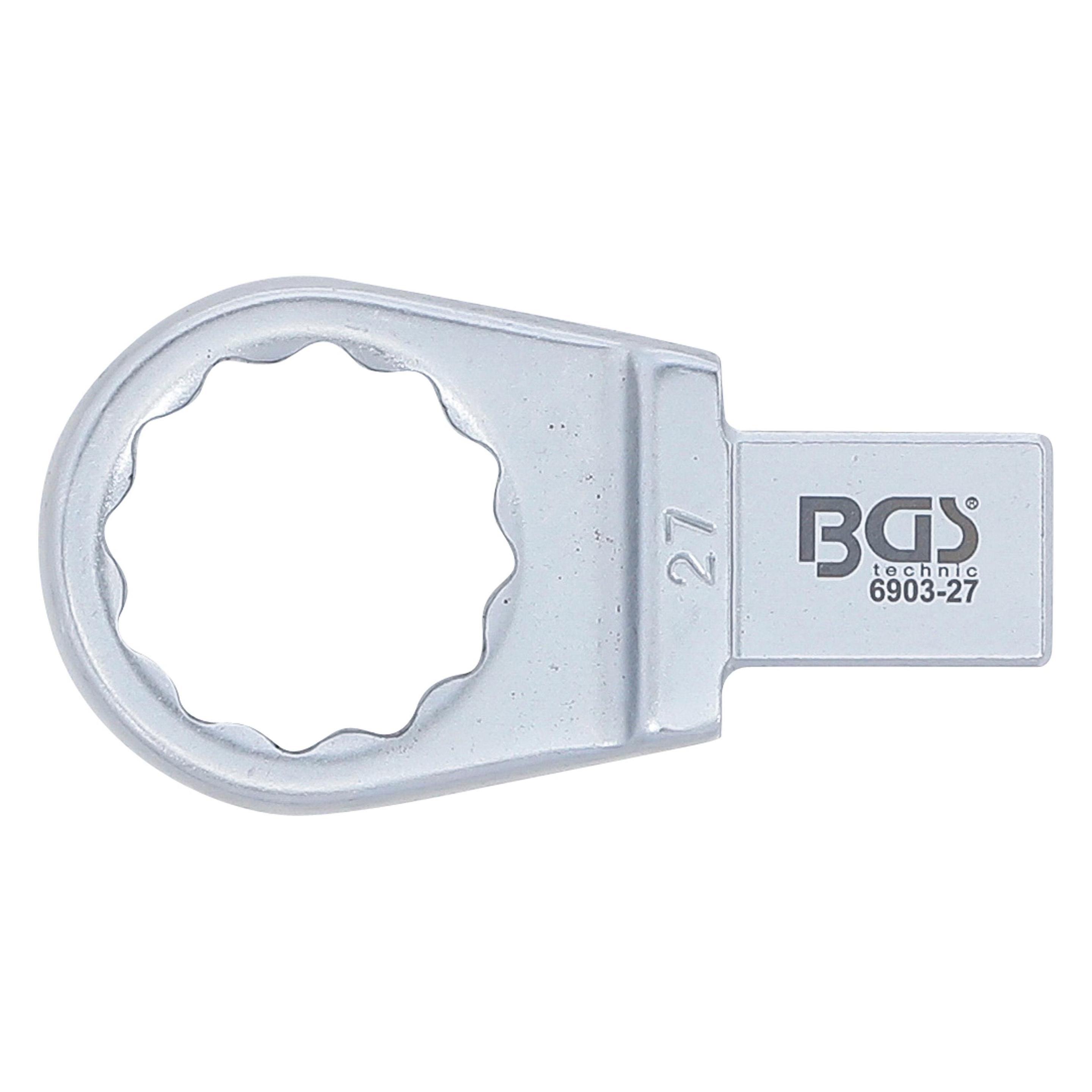 BGS Einsteck-Ringschlüssel 27 mm Aufnahme 14 x 18 mm (27 mm) (6903-27)
