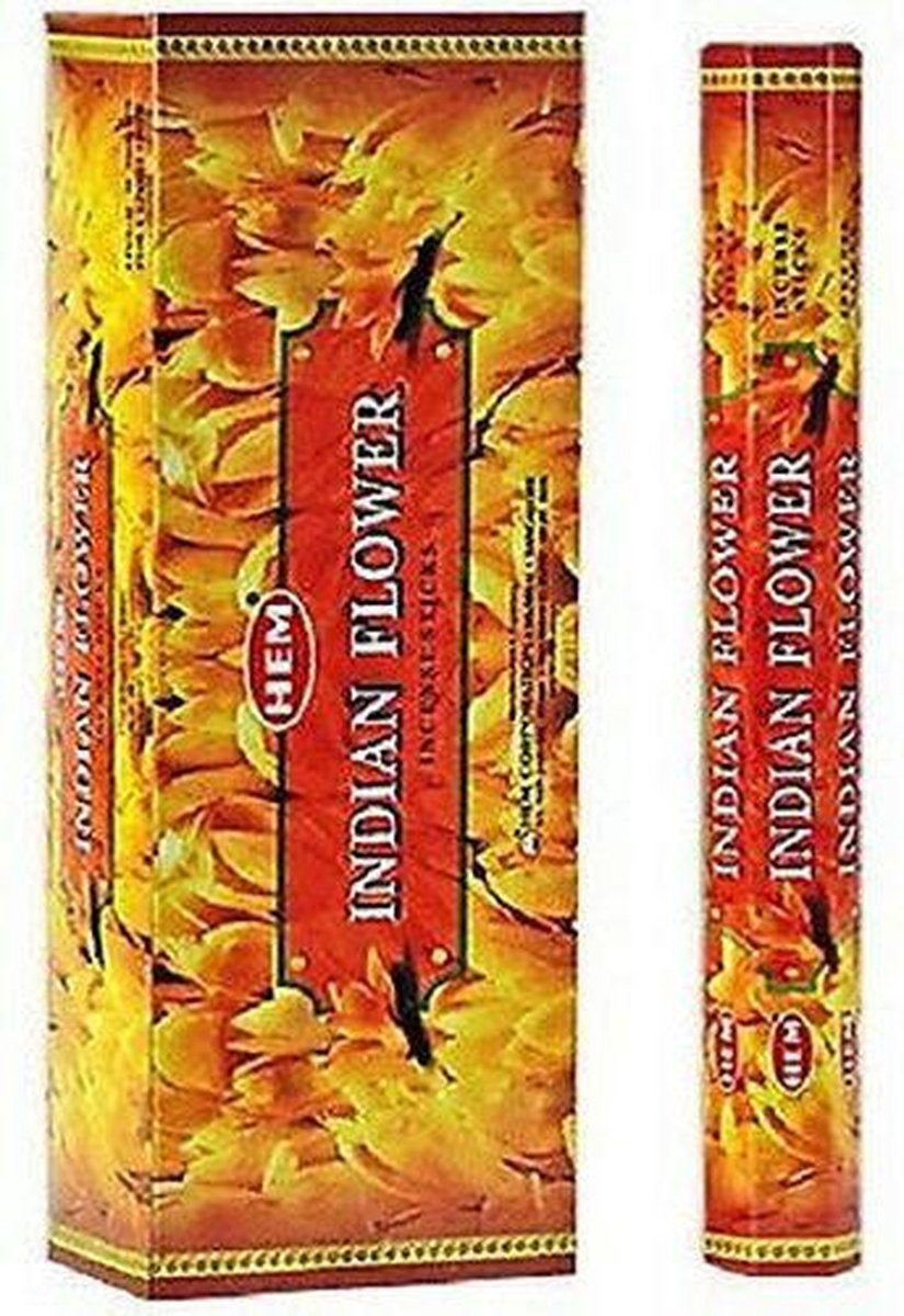 HEM Wierook Indian Flower Slof 6 pakjes met 120 stokjes