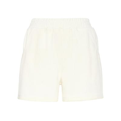 Shorts PLEIN SPORT "Jogging-Shorts", Damen, Gr. L, US-Größen, weiß (01of, sanftes weiß), Obermaterial: 47% Polyester, 38% Viskose, 15% Elasthan, Hosen Shorts