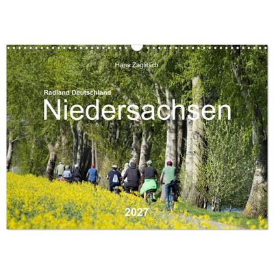 Radland Deutschland - Niedersachsen (Wandkalender 2027 DIN A3 quer), CALVENDO Monatskalender
