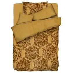 BADIZIO Classic Wendebettwäsche Schneeflocken Mikrofaser Plüsch Einzelbett, , 5tlg.