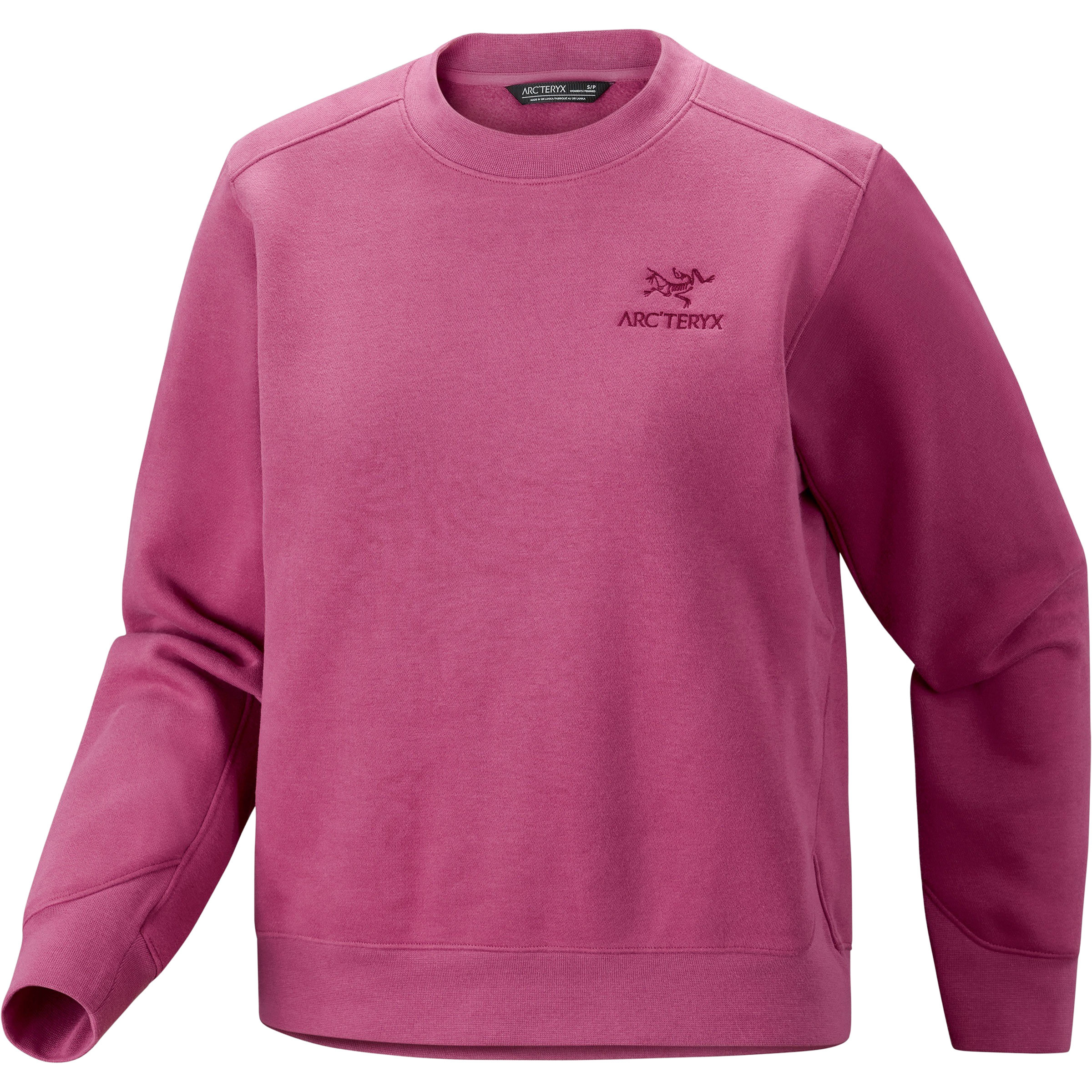 Arc'teryx Emblem Fleece Damen Pullover pink Größe S Bouldern | Lifestyle Schnell trocknend