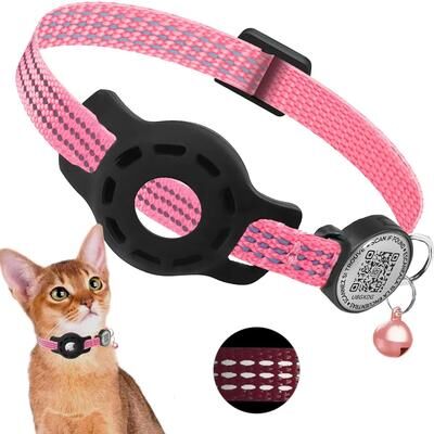 Uplift Essentials Reflective Safety Collar With Integrated Tracking Support pink