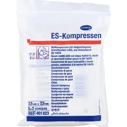 Es-Kompressen Steril 10x10cm 8F 10 ST