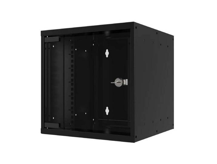 EFB Wandgehäuse EFB Elektronik WGB-1006TS.30 Rack 6U Wandmontiertes Regal Schwarz