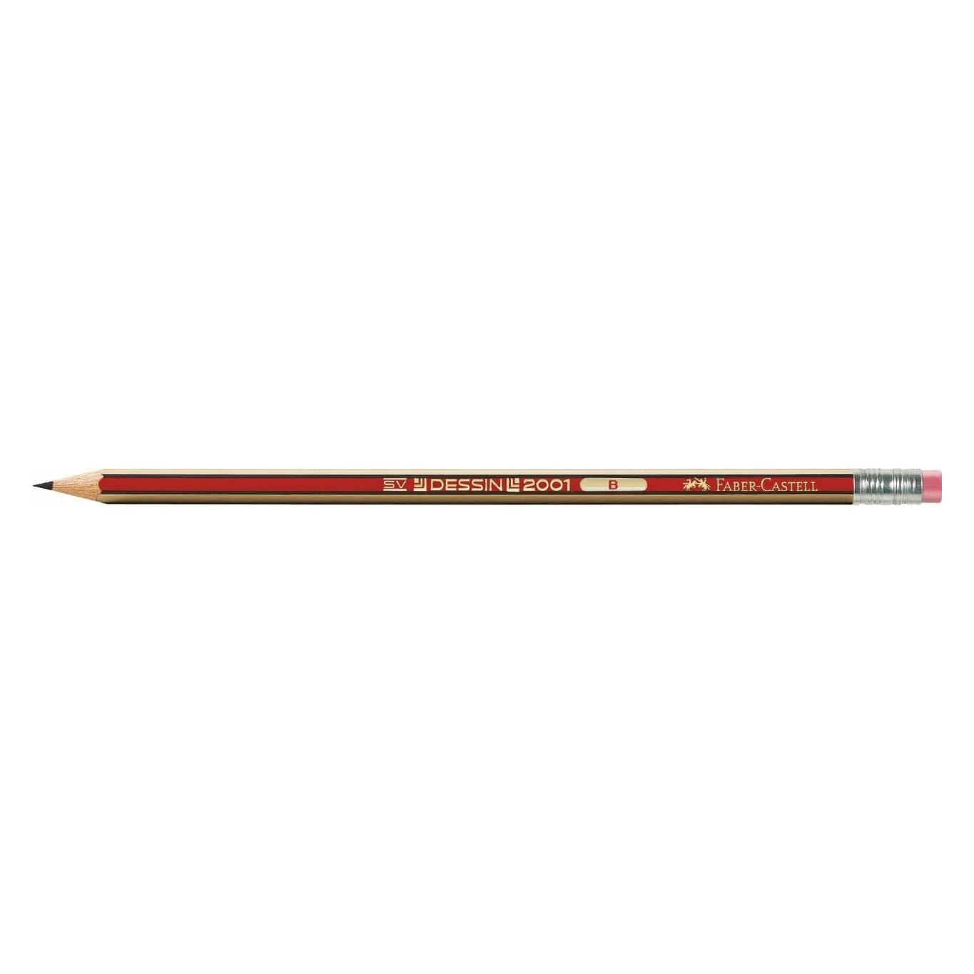 Faber-Castell Faber Castell Bleistift Dessin 2001 G-tip B 12er (B, 12x) (112101)