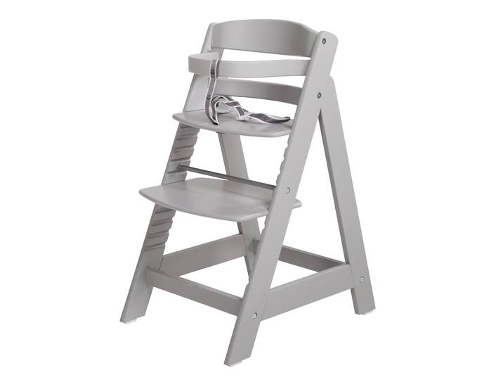 Treppenhochstuhl 'Sit Up III' - Mitwachsend vom Babyhochstuhl bis zum Jugendstuhl - Holz taupe lackiert