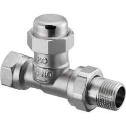 Oventrop Combi LR Heizkörper-Verschraubung 1027662 DN 10, Durchgangsform, vernickelt