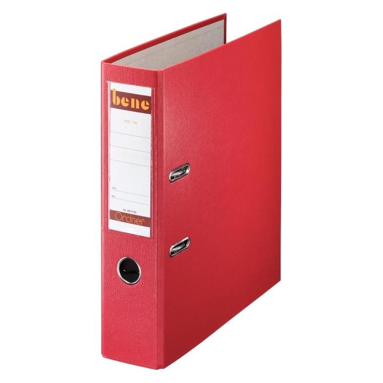 Leitz Bene 291400RT. Material: Partikelbord, Karton, Papier, Kunststoff, Produktfarbe: Rot, Format: A4. Br (A4, 80 mm, 1 Stk.) (291400 RT)