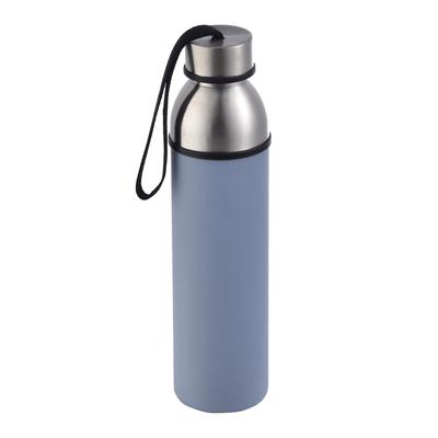 BERGNER - Wasserflasche 570 ml Walking blauer Edelstahl