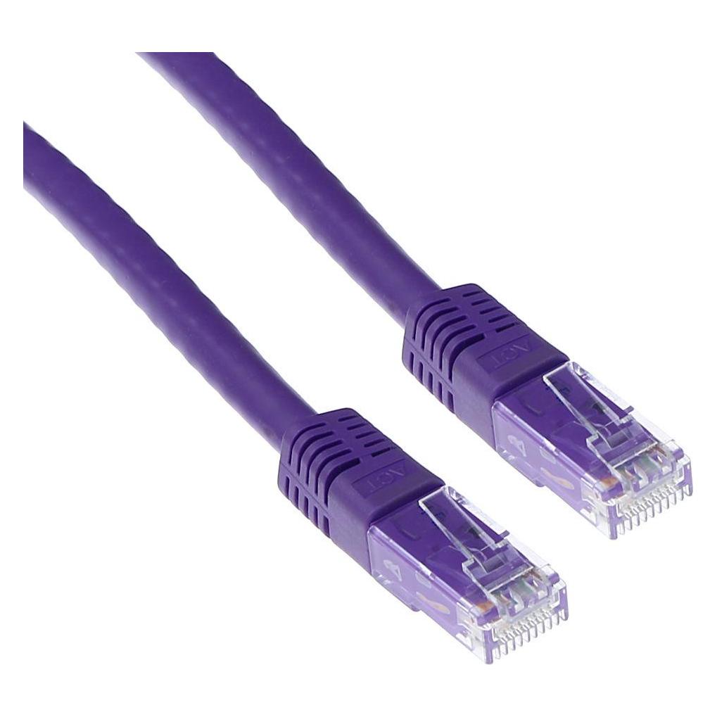 ACT CAT6A UTP 5m 5m Cat6a U/UTP (UTP) Violett Netzwerkkabel (U/UTP, CAT6a, 5 m) (IB6605)