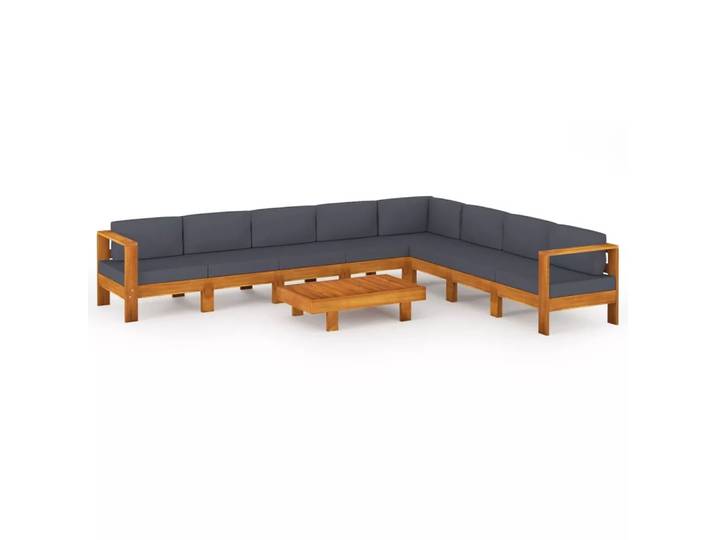 VidaXL - Garten-lounge-set akazienholz, One Size, Grau