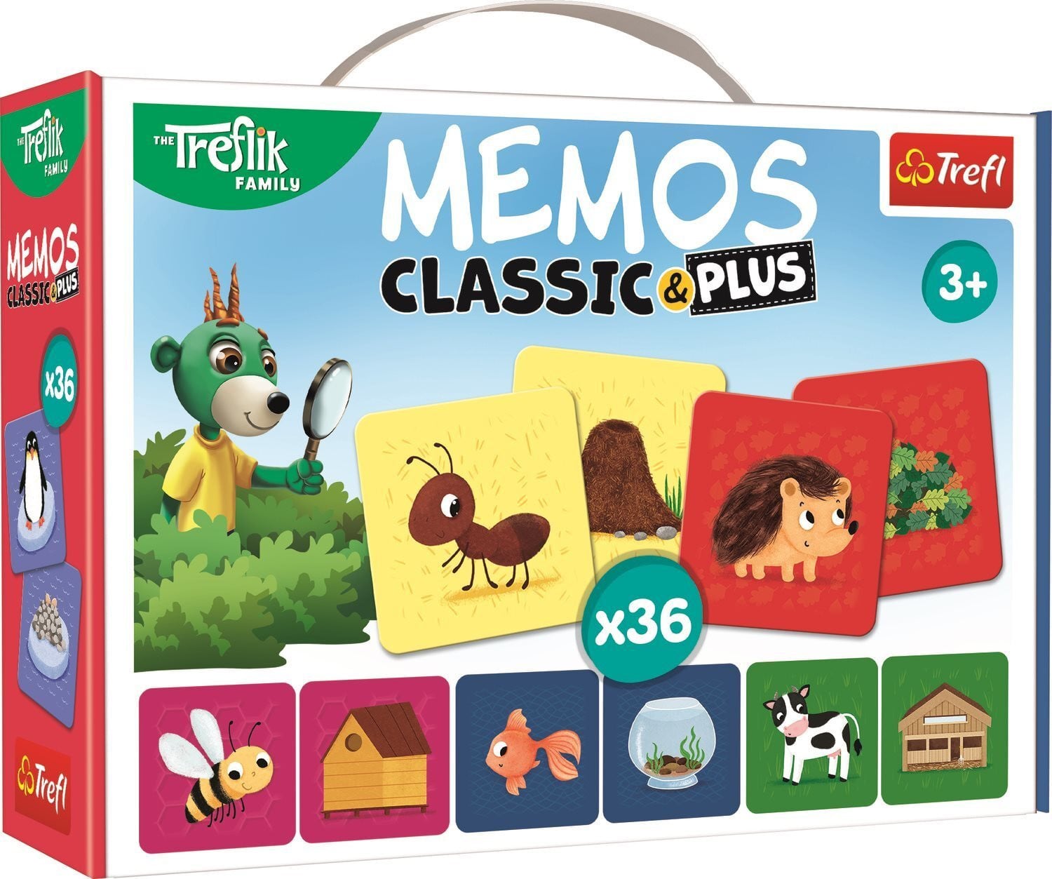 TREFL Pexeso Classic & Plus Huisdieren en hun huizen 3-in-1