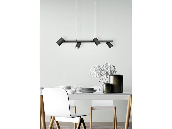 Pendelleuchte Marley Typ A 80 x 150 x 18cm Schwarz Metall GU10