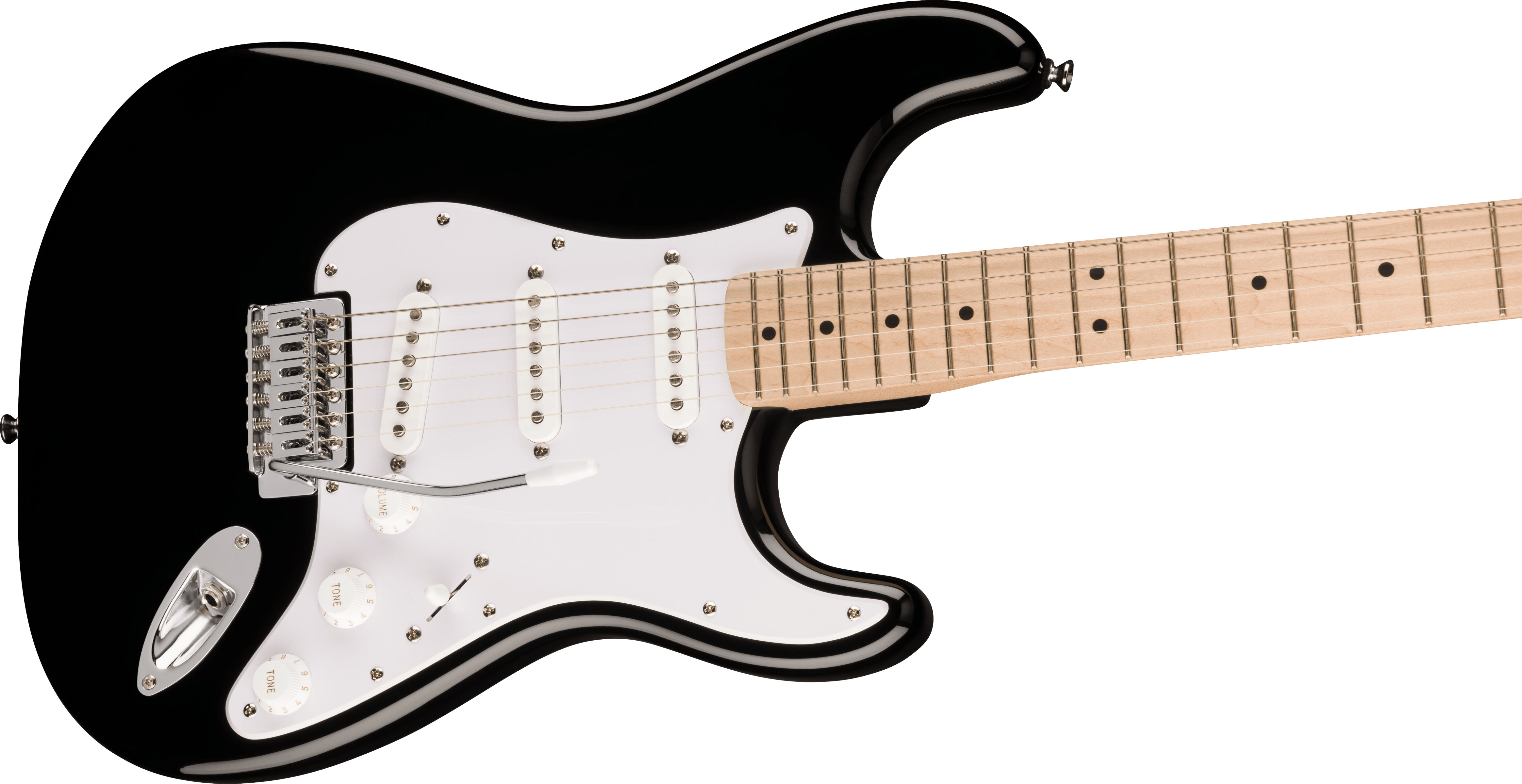Fender Squier Sonic Stratocaster MN White Pickguard Black