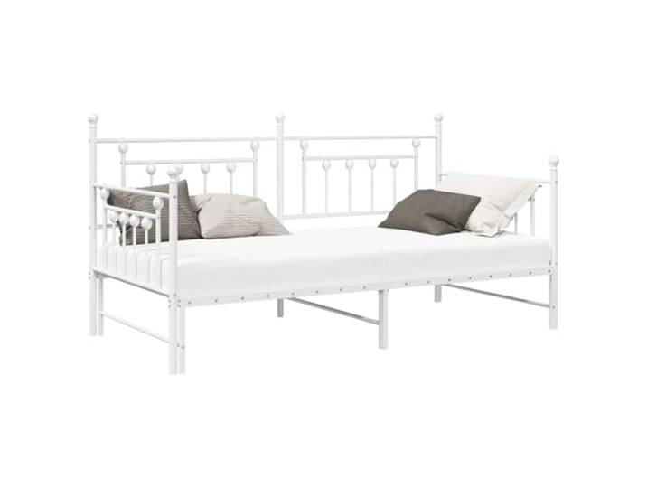 PUGYNBK Bettgestell für Tagesbett, 90 x 200 cm, Stahl Moderner rechteckiger Rahmen, pulverbeschichtet, kratzfest, leicht zu reinigen