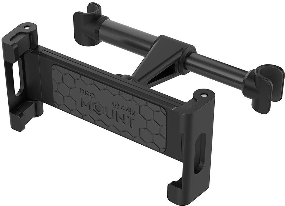 CELLY Justerbar Tablet Holder til Bilens Nakkestøtte - Sort