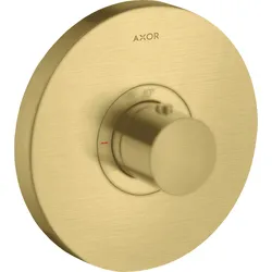 hansgrohe AXOR Starck ShowerSelect Thermostat Highflow round Unterputz, 36721950, Farbe: Brushed Brass