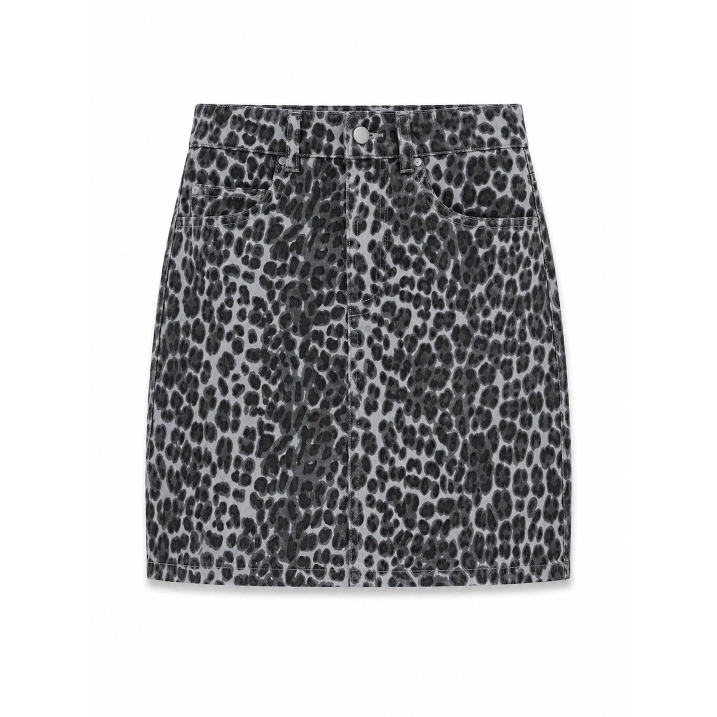 Mazine Printed Mini Denim Rock Damen Röcke weiss Größe XS Lifestyle Hautfreundlich