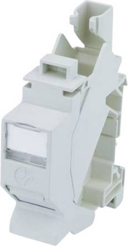 Telegärtner 100023004 Tragschienen-Verbinder CAT 6a 100023004 RJ45 Kupplungsgehäuse Grau 1 St.
