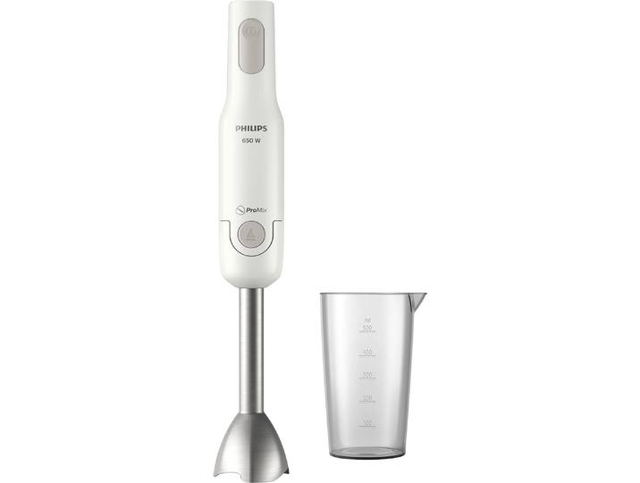 PHILIPS Stabmixer HR2534/00 Daily Collection ProMix , weiß, B:19cm H:25cm T:18cm, Mixer, Metall Mixstab, inkl. Messbecher, Stabmixer